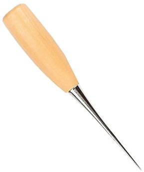 Lederahle Ledernadel Sattlerahle Nähahle Ahle mit Holzgriff 120mm (0236)