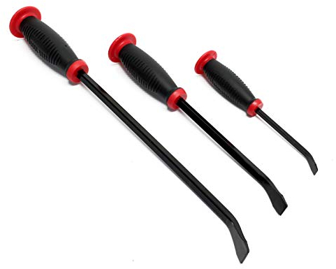 Set di 3 leverini in acciaio al carbonio con maniglia Leve Palanchini di precisione Piede di porco