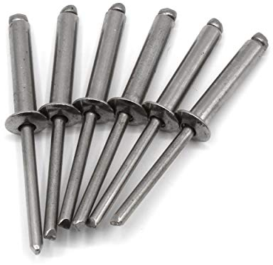 HEAVYTOOL Blindnieten Ø3mm x 16mm (100 Stück) (Klemmbereich 10,5-12,5mm) DIN 7337 A Ähnl. UNI 9200 A EN ISO 1598 Edelstahl V2A AISI 304 Popnieten Nieten Blindniete Edelstahlnieten