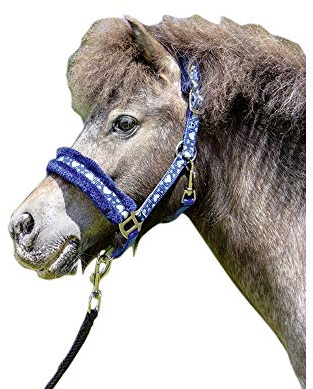 HKM Heart Halfter, Blau, Mini Shetty Größe