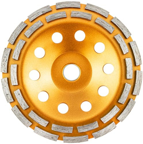 Diamant Schleiftopf 180 mm Schleifteller Diamantschleifscheibe Segment Diamanttopfschleifer Segment Betonschleifer Beton Topfschleifer Fliesenkleber Mauerwerk Naturstein Estrich