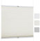 iomangio® Klemm Plissee ohne Bohren Faltrollo mit Klemmträger 70cm x 130cm Beige Klemmrollo Blickdicht Sonnenschutz Jalousie für Fenster Fertigplissee Rollo