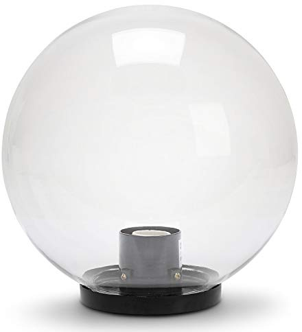VELAMP APOLUX: Sfera per esterno in PMMA, 300mm, E27, trasparente