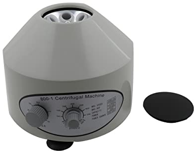 ECUTEE Centrifuga da Laboratorio Elettrica al Plasma da 20ml*6 Capacità, Centrifuga Laboratorio Centrifuga Chimica Elettrica da Tavolo per Laboratori Scuole di Medicina College, Timer 0-30 Min