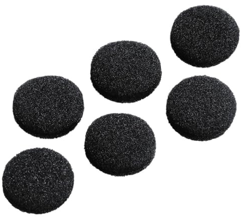 Hama Schaumstoff-Ersatzohrpolster 19 mm, 6 Stück, schwarz