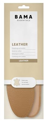 Bama Plantillas de Cuero para Zapatos Amortiguadoras para Más Comodidad Calidad para Adultos 1 Par - 38/39 EUR
