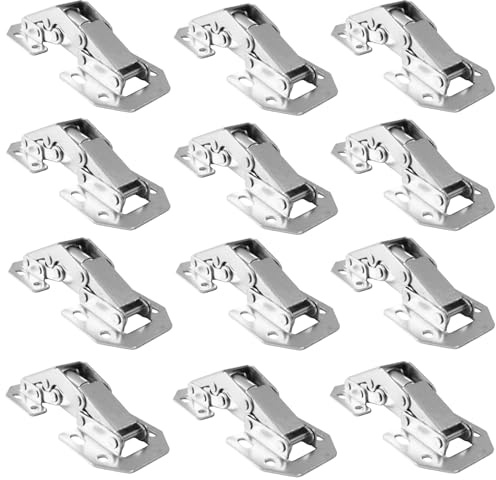 Molyorch 12 Piezas Bisagras Puertas Cocina Abatibles, Bisagras Ocultas, Bisagras Pequeñas, Bisagras Muebles Cocina 90°, Para Armarios, Taquillas, Gabinete Oficina