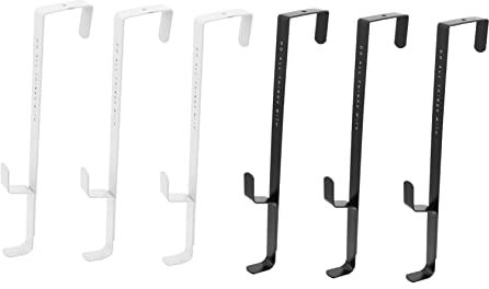 Cabilock 6 Stück Türhaken Für Kränze Dekorative Eisenhaken Über Tür Robust Für Badezimmer Und Küche Metall Aufbewahrungshaken