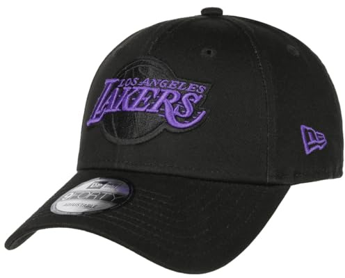 New Era 9Forty Side Patch Lakers Cap Basecap Baseballcap NBA LA Los Angeles Herren - Metallschnalle, mit Schirm Winter Herbst Frühjahr Sommer Frühling-Sommer Herbst-Winter - One Size schwarz
