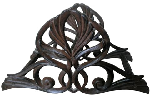 Enrollador Soporte de Manguera Modelo Época Mosaico de Hierro Fundido Acabado Rústico 35x19x14 cm