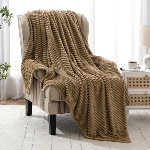 MIULEE Kuscheldecke Fleecedecke Flanell Decke Kamel 1er 150x200cm | Einfarbig Wohndecken Couchdecke Flauschig Überwurf Mikrofaser Tagesdecke Sofadecke Blanket Für Bett Sofa Schlafzimmer