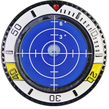 Lev-el Golfball-Marker, 3,6 x 0,7 cm, Golf-Putting-Leser, Golf-Putting-Leser, Golf-Putting-Lev-el-Blase, Golf-Putting-Hilfe-Leser mit hoher Präzision, einfach zu bedienen, 2 Stück