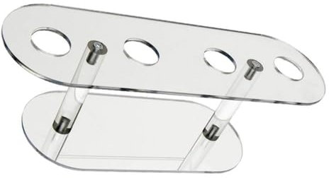 Cabilock Mini Ice Cream Cone Rack Sturdy Acrylic Holder for Birthday Christmas Events