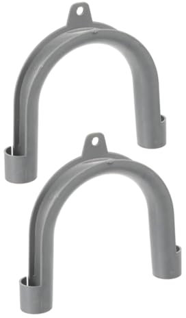 TINEASUR 2pcs Washing Machine Drain Pipe U-hook Support Bracket for Flexible Hose Pipe Routing in Laundry