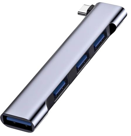 Hub USB inalámbrico de 4 puertos para laptop, divisor de concentrador USB 3.0 portátil, estación de acoplamiento de extensión USB para MacBook Air/Pro, PC, teclado, unidad flash, disco duro móvil (USB