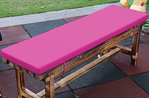 Outdoor Wasserdichte Bankauflage für 2/3/4-Sitzer Gartenbank 110x50x5cm Lila