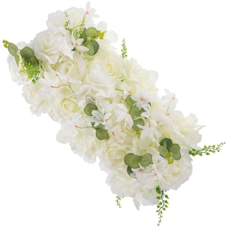 MAGICLULU Künstliche Seidenblumen Für Hochzeitsdekoration Weiße Simulationsblume Für Blumenwand Und Festtags Dekoration