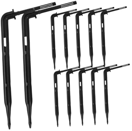 Toddmomy 100pcs Drip Emitter Stake: Angled Plant Dripper Spikes For Precise Watering Irrigation Greenhouse Container Gardening Garden Hydroponics Growing