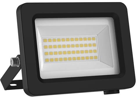 OSRAM Proyector LED negro, 15W, 2600lm, CEE A | Floodlight EA, Outdoor Lighting (Special), Negro, 50000 h, Paquete de 1