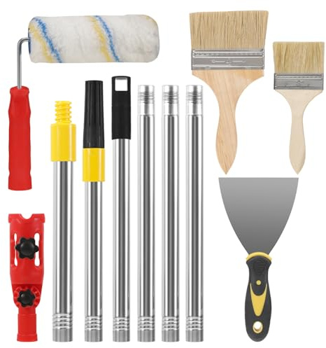 SIWOKJJO Extendable Paint Brush, Paint Roller Extension Poles