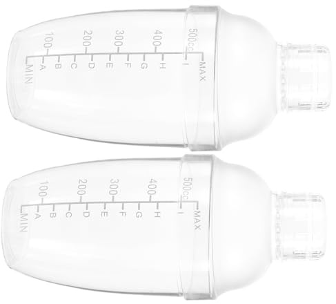 Coctelera de Mano para Bebidas 500ml PC 2 Piezas con Escala