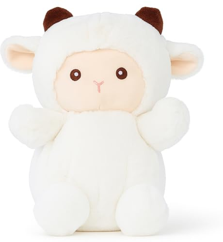 Lilli&Luki® Spieluhr Baby Spielzeug [SCHAF] Doppler Herztöne + Nachtlicht | Erstausstattung Neugeborene | Geschenk | Schlummer Otter | Geschenke zur Geburt | schlummerotter | Kuscheltier | Schlafotter