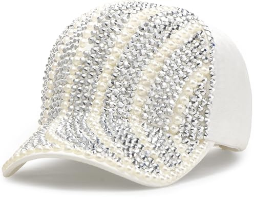 MESU Bling Baseball Cap for Women Sun Hat Ponytail Adjustable Hat | Sequin Baseball Cap