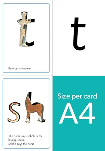 Read Write Inc. Phonics: A4 Speed Sounds Cards Set 1 (Pack of 5)