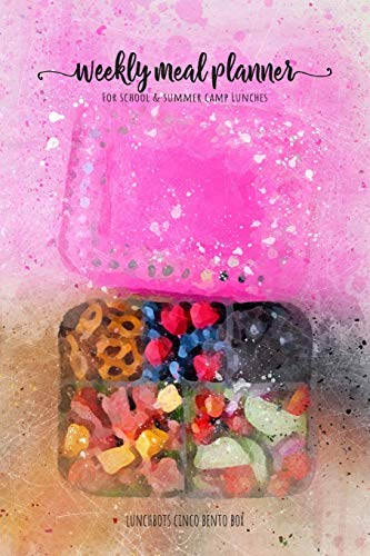 Weekly meal planner for school and summer camp lunches | Lunchbots Cinco Bento Box: DOWNLOADABLE FREE BONUS Lunch Notes PDF + Grocery list ... meal planner for BENTO BOX COLLECTION)