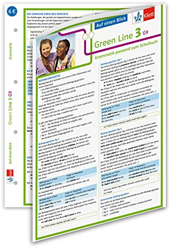 Klett Green Line 3 G9 Klasse 7 - Auf einen Blick: Grammatik passend zum Schulbuch (Green Line G9. Ausgabe ab 2015)