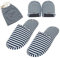 EQLEF Cotone Slipper Una coppia Blu Esterni pieghevole portatile non monouso