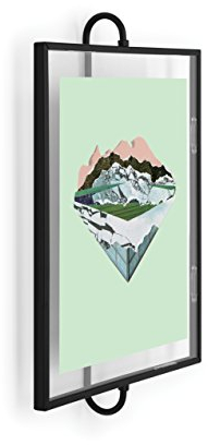 Umbra Phantom Wall Picture Frame, 8x10, Floating Frame, Black