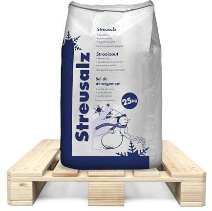 Hamann Streusalz 1000 kg (40 x 25 kg) - Langzeitwirkung bei dickeren Eis & Schneeschichten
