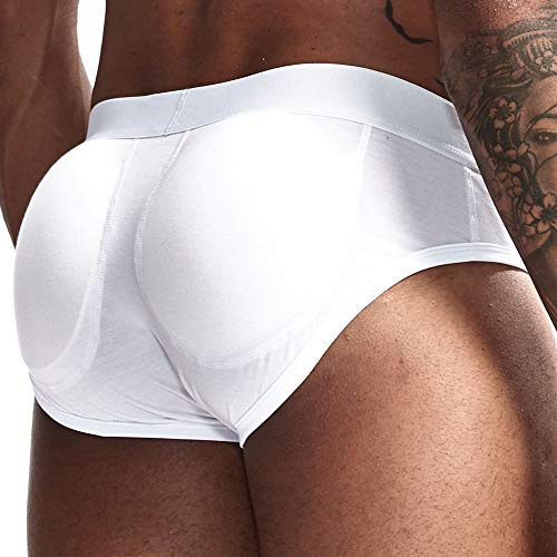 Jockmail Herren Slips mit Butt Pad Unterwäsche Sportlich Radfahren Unterwäsche Boxershorts Baumwolle Push Up Cup Unterwäsche