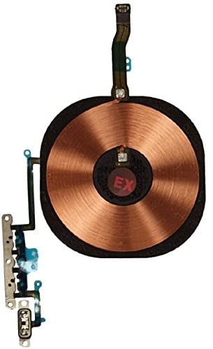 Smartex® Wireless NFC Antenna, QI charging and Volume keys circuit compatible with iPhone 11 Pro/Internal coil