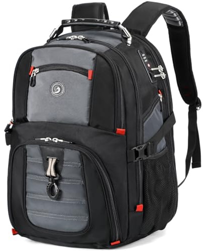 SHRRADOO Extra Large Travel Laptop Backpack for Men, Work College Backpacks