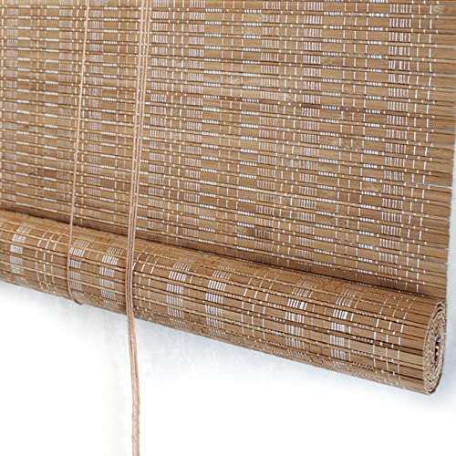 Natur Bambusrollo Sonnenschutz Bambus Rollo Luftdurchlässig Raffrollo Sichtschutz Jalousine, für Küche, Schlafzimmer, Badezimmer, (80×220cm)