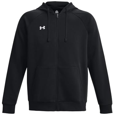 Under Armour Men's UA Rival Fleece FZ Hoodie Shirt Black