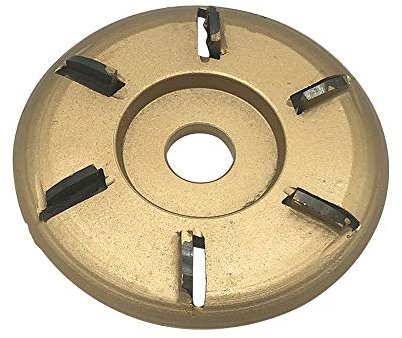 90 mm Holzschnitzscheibe, 16 mm Blendenbogen, 6 Zähne, Power-Holzbearbeitung, Fräswerkzeug für Winkelschleifer