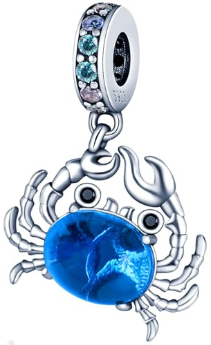 NUJIFFY Charms Abalorios para mujer Dijes de animales lindos Dijes de plata de ley 925 Colgante para pulsera Joyería regalo