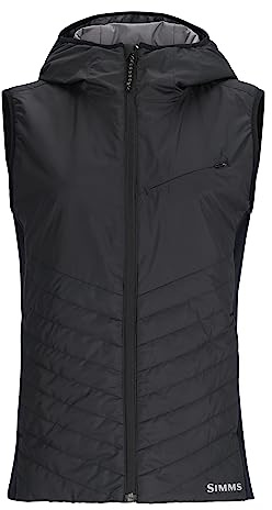 Simms Fall Run Hybrid Hooded Vest Black XS