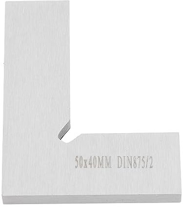 Équerre de Machiniste, équerre de Charpentier Durable de Haute Précision Facile à Tracer 50 X 40 Mm à Angle Droit pour le Marquage