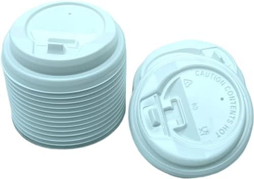 vienberg Tapa de plástico desechable para tazas de café de 200 ml, vasos desechables (1000 unidades, tapa para 200 ml)