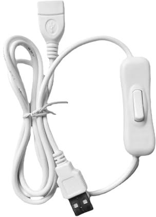 USB Kabel Mit Ein/Aus Schalter, 1m Verlängerungskabel Stecker Auf Buchse, Geeignet für Fahrrekorder, Kopfhörer, Lampe, Lüfter, LED-Streifen