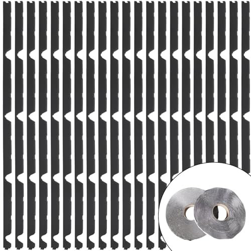 Swess 30,5 cm große, klassische Rippenprofil-Schaumstoff-Dachverschlussstreifen, Schaumstoff-Verschlussstreifen, 30,5 cm, passend für Metalldächer, 90,5 cm lange Dachbahnen, Dichtungsisolierung (20