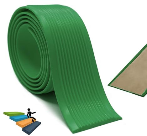 Treppenkantenprofil, Treppenkantenschutz, selbstklebend, Kunststoff, für Innen- und Außenbereich, Treppenstufen (Farbe: Bl)