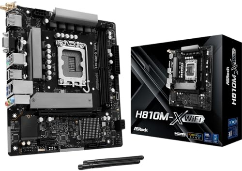 Asrock H810M-X Wifi, Intel, Lga 1851 (socket V1), Intel Core Ultra (series 2), Ddr5-Sdram, 128 Gb, Dimm