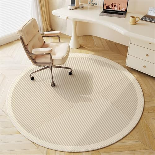 Odot Alfombra para Silla de Escritorio Redonda, Alfombra Protectora Suelo Silla Ruedas Antideslizante Gaming, Tapete de Protección de Oficina, para Parqué Suelos Duros (círculo,120cm)
