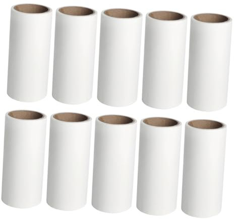 GAROZATION 10 Stück Fusselrollen Für Den Boden, Fusselrollen Ersatzminen, Fusselrollen Für Haustiere, Extra Klebrig, Katzenpflegebedarf, Fusselrolle In Reisegröße, Fusselrolle Für