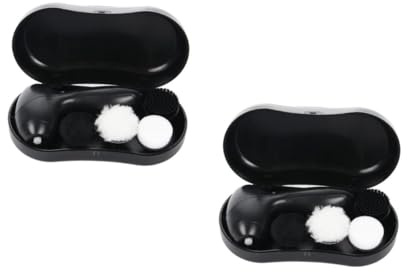 Homoyoyo 2 Sätze Handheld Electric Shoe Polisher Tragbares Reinigungsgerät für Sneakerschuhpflege Reinigungsbürsten für Zuhause Unterwegs Zufällige Farbe